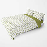 Комплект постільної білизни "ТЕП" євро (Olive Check, 70x70), фото 3
