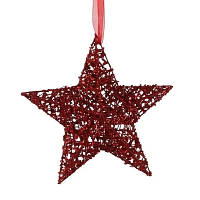 Популярний! Прикраса декоративна House Of Seasons Зірка червона 20 см (8718861627060) - Краща якість тільки на Nukleon.com.ua