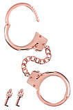 Преміальні наручники з рожево-золотого металу Fetish Tentation Premium Кайф, фото 2