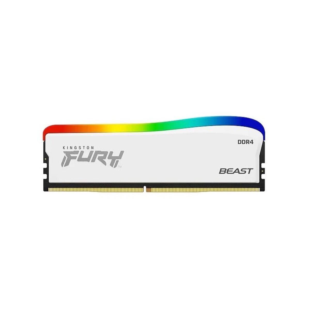 DDR4 Kingston RGB HyperX FURY 8GB 3600MHz CL17 White DIMM
