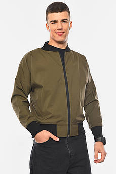Бомбер чоловічий кольору хакі 191459M
