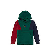 Дитяче худі на флісі Tommy Hilfiger з логотипом 1159816894 (Зелений 4)