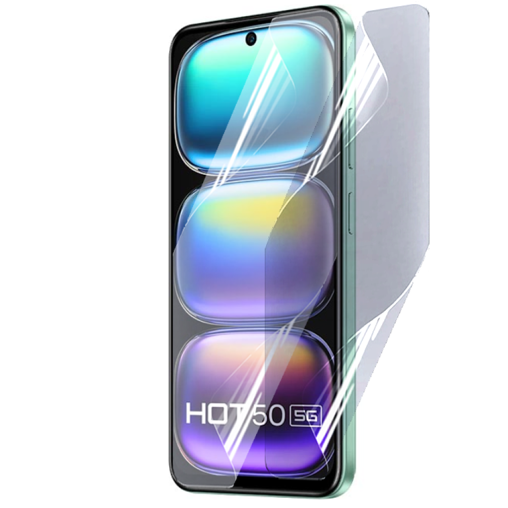 Протиударна гідрогелева плівка Hydrogel Film для Infinix Hot 50, Transparent
