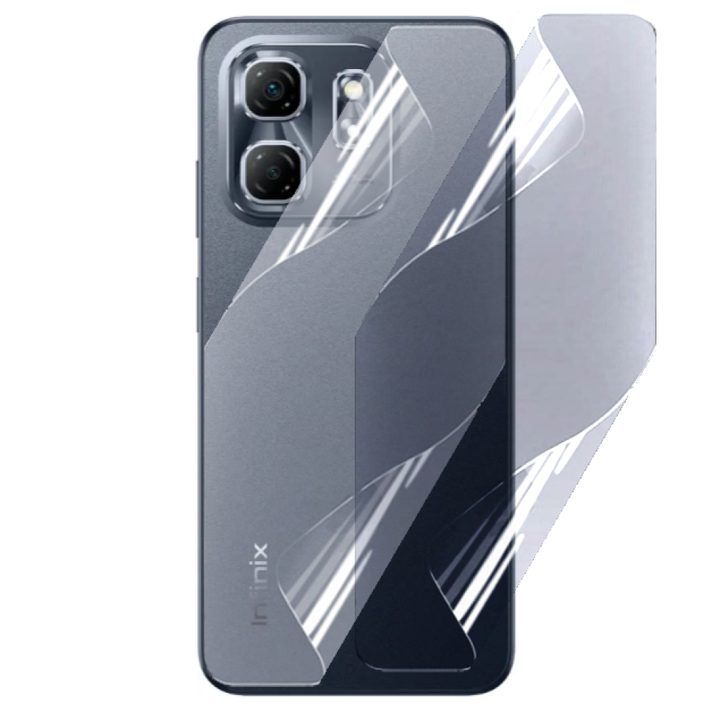 Протиударна гідрогелева плівка Hydrogel Film для Infinix Hot 50i на задню панель, Transparent, фото 1