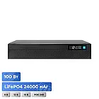 Джерело безперебійного живлення DC UPS Kraft KRF-MUPS-100plus (24000mAh LiFePo4) 9V/12V/15V/24V/PoE, LiFePo4 4*6Ah, для роутера і