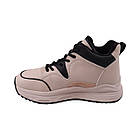 Черевики жіночі Farinni на платформі капучіно натуральна шкіра, 40, фото 2