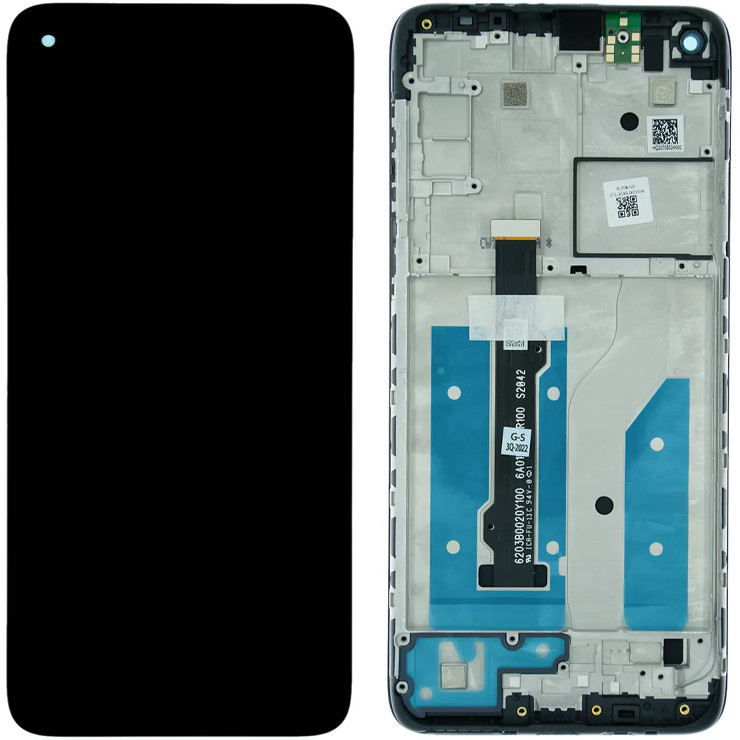 Дисплей Motorola XT2045 Moto G8 у зборі із сенсором і рамкою black