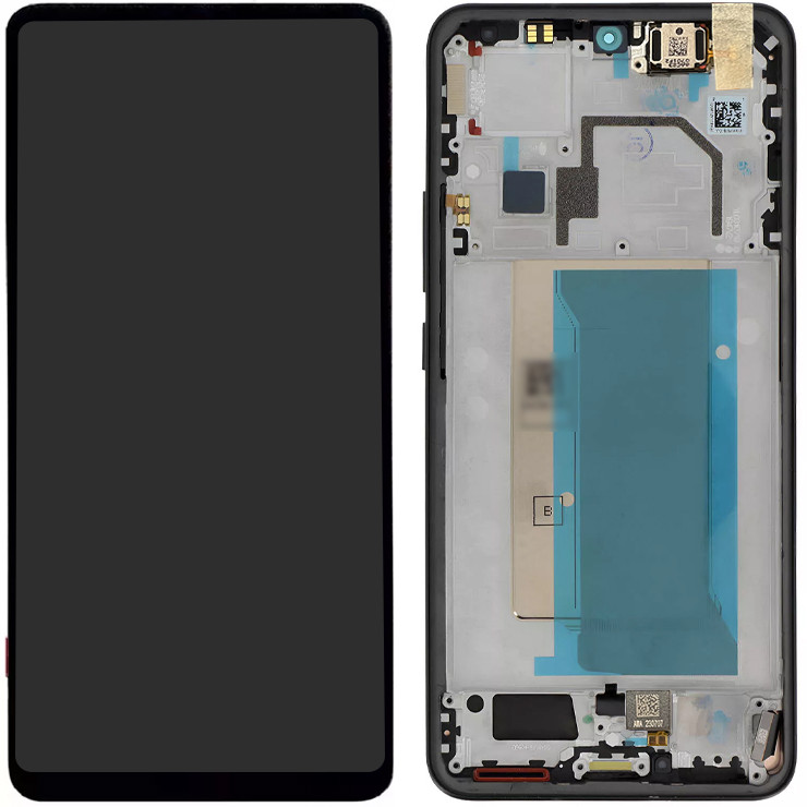 Дисплей Xiaomi 13T Pro у зборі із сенсором і рамкою Black service orig