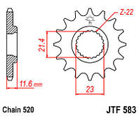 Звезда передняя JT JTF583.14