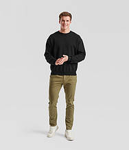 Пуловер Fruit of the loom Classic set-in sweat S Чорний (62-202-0)