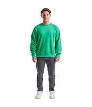 Пуловер Fruit of the loom Classic set-in sweat L Зелений (62-202-0)