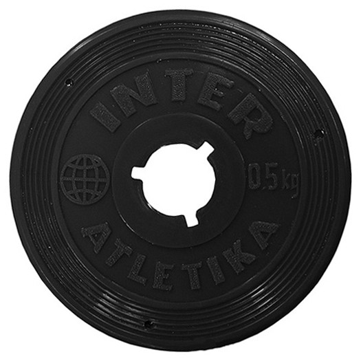 Диск сталевий InterAtletika ST520.1 вага 0,5 кг., фото 1