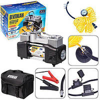 Оригінал! Компресор Вулкан 12122 150psi/25A/90л/шланг 7.5 м/клемми/2цил/ліхтар — Вища якість!