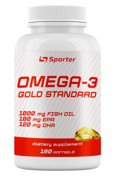 Жирні кислоти SPORTER OMEGA-3 GOLD STANDARD 180 капсул