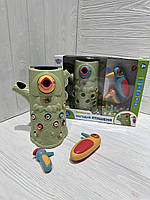 Гра FT 0016 магнітна, дятел 2шт, музика, світло, пеньок, гусениці, 2 кольори, на батарейках (таблетках), в коробці, 31,5-24-11,5см, фото 2