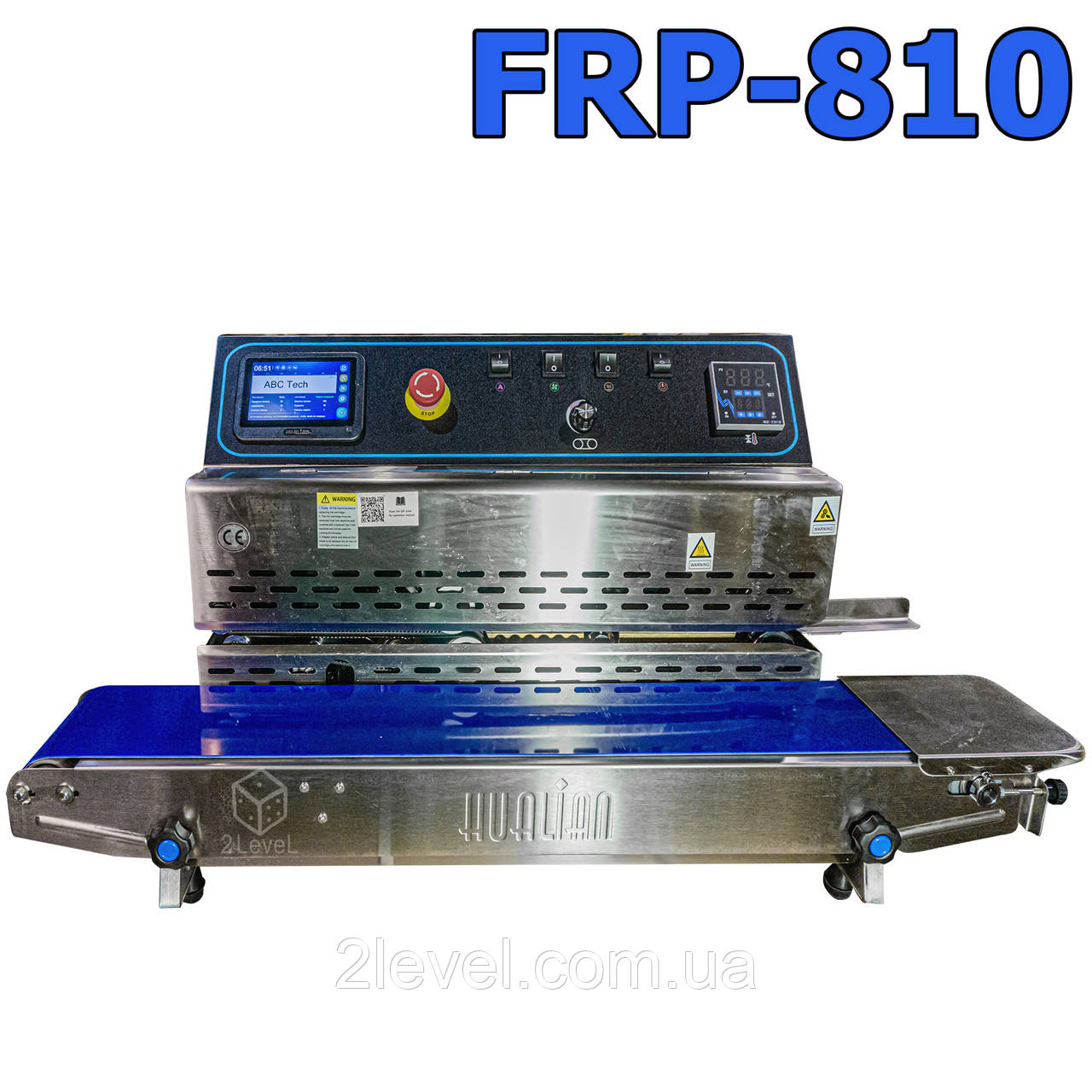 Настільний роликовий запайник 80 см FRP-810I Конвейєрний запайник пакетів із кольоровим датером Шов 10 мм