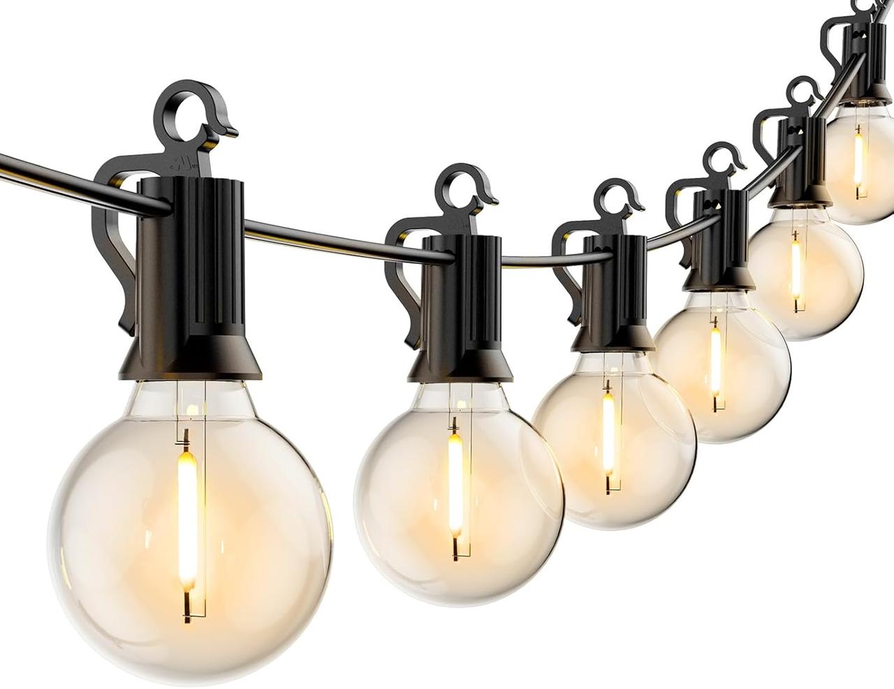 Brighttown 80 FT Outdoor String Lights - підключаються світлодіодні ліхтарі, фото 1