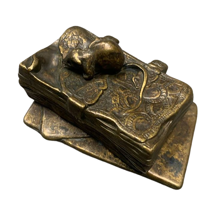 Скринька для марок із зістареної латуні 11х7 см Stilars Італія 131117