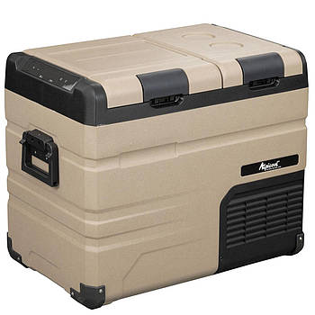 Компресорний автохолодильник Alpicool TA45 (LG). Двокамерний. До -20℃. Живлення - 12, 24, 220 вольт, Li-Ion батарея