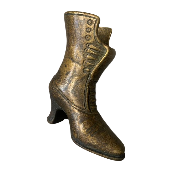 Статуетка "Чобіт" із зістареної латуні 12х14см Stilars Італія 130417