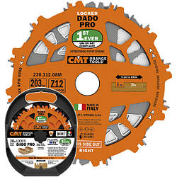 Комплект пазових дискових пилок CMT Locked Dado Pro Set