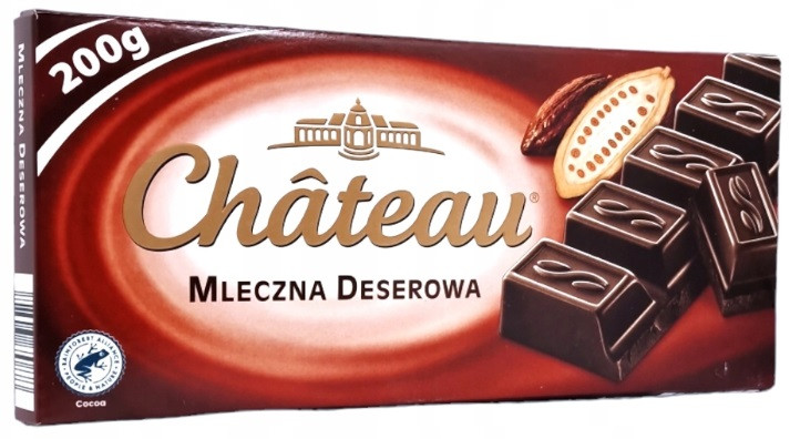 Шоколад Чорний Chateau Mleczna Deserowa 45% Шато Десерт Молочний 200 г Німеччина