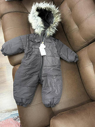 Дитячий комбінезон для хлопчика на флісі, тканина "Плащівка", фото 1