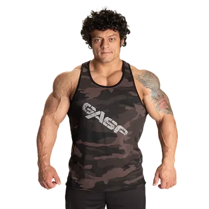 Майка спортивна GASP Vintage T-back Dark Camo M/L/XL/XXL, фото 1