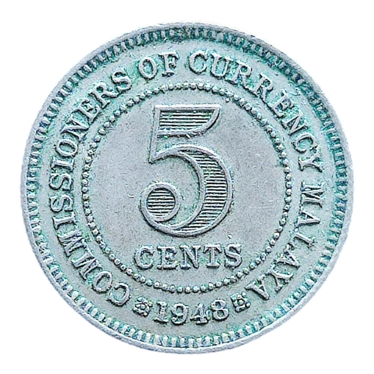 Малайя 5 центів, 1948