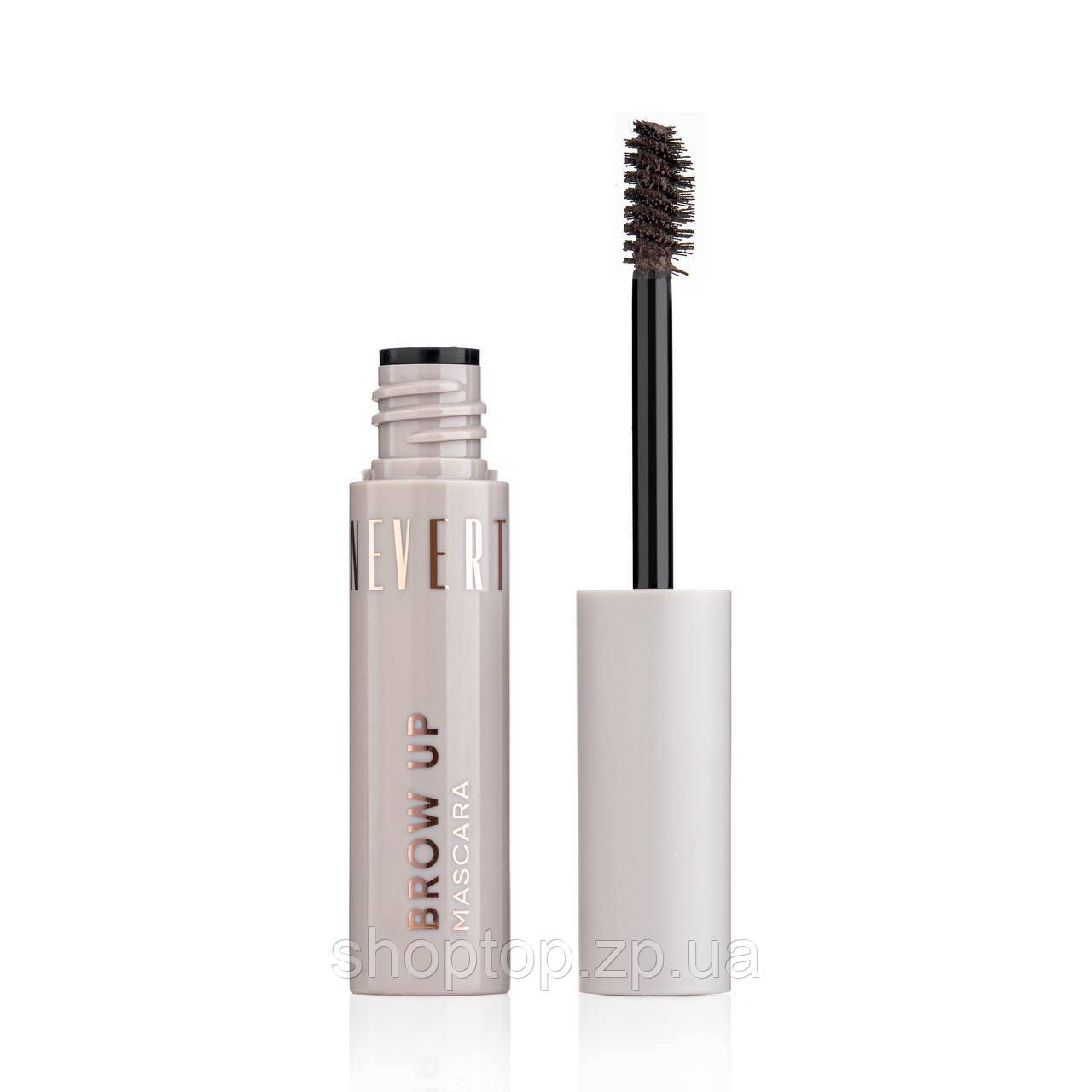 Туш для брів Brow Up Eyebrow Mascara NEVERTI 001