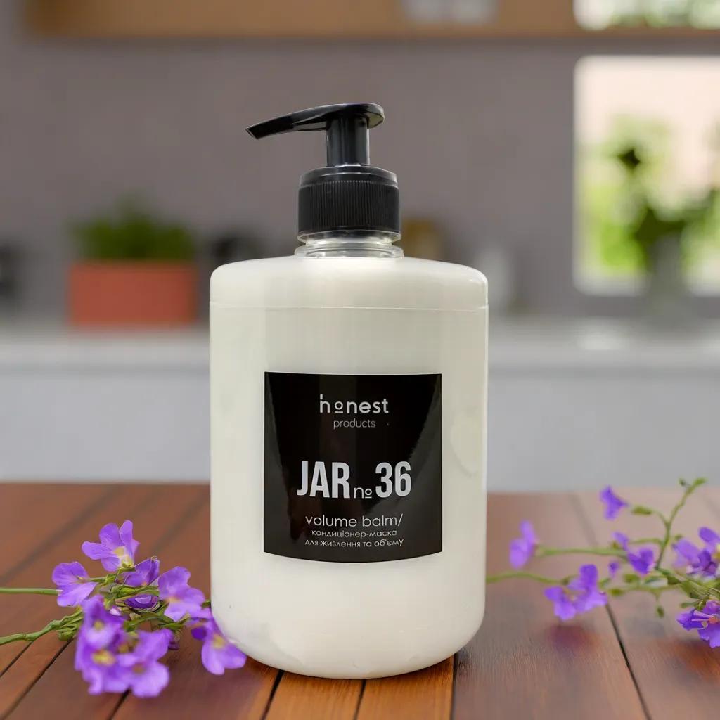 Професійна натуральна маска-кондиціонер JAR №36 для відновлення та об'єму тонкого волосся,500 мл, фото 1