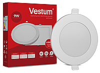 Світильник світлодіодний 9Вт 4000К 720Lm (круглий, точковий, вбудований, врізний) Vestum 1-VS-5103