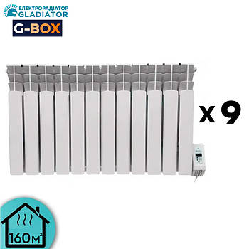 Система опалення електрична G9-BOX 160 з радіаторами  Gladiator (11.7 кВт)