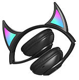 Навушники STN-25 з гострими вушками, бездротові, чорні, фото 4