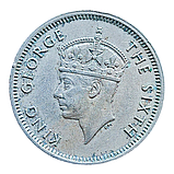 Малайя 10 центів, 1950, фото 3