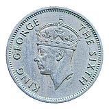 Малайя 10 центів, 1950, фото 3