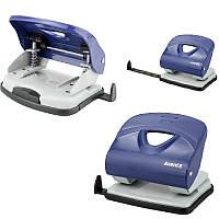 Дырокол Exakt-2 металлический, 30 листов, синий