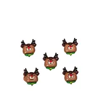 Шарми (фігурки) для нігтів Х-709 Олень 11х13 мм (1 шт), коричневі