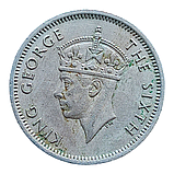 Малайя 10 центів, 1948, фото 3