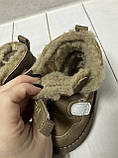 Зимові дитячі Ugg BBT уггі екошкіра хакі 23 (14.5 см) - 24 (15 см), фото 6