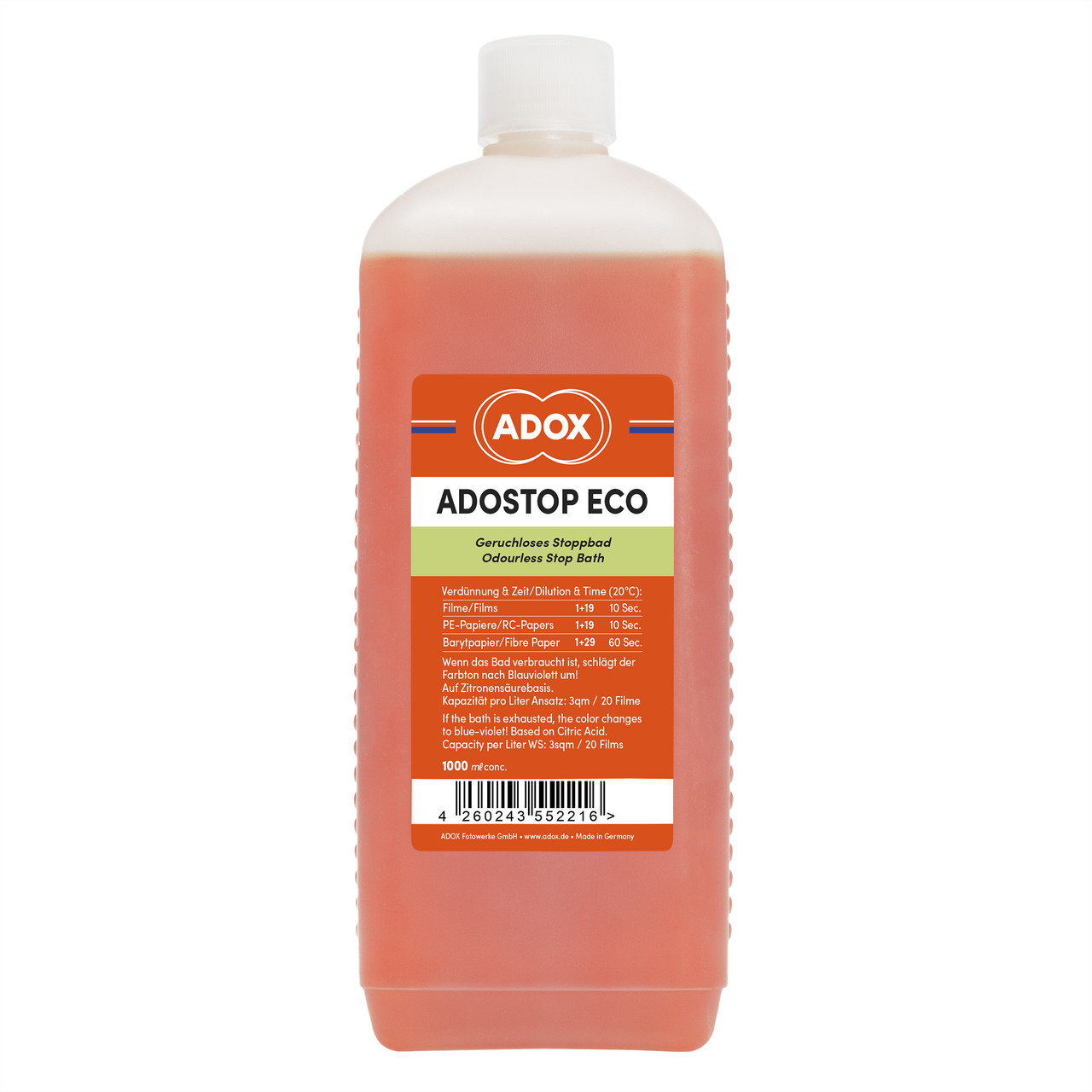Стоп-ванна ADOX Adostop ECO 1000 ml
