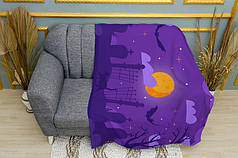 Плед «Зловісна ніч на кладовищі. Sinister Night at the Cemetery»