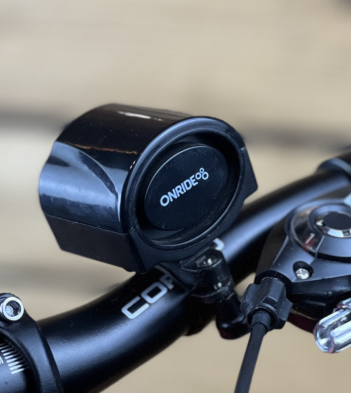 Сигнал на велосипед дзвінок електронний ONRIDE Horn 50 чорний