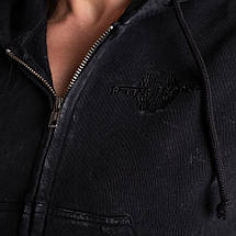 Спортивний жіночий кроп Better Bodies Acid Crop SL Hood Acid washed black XS, фото 5