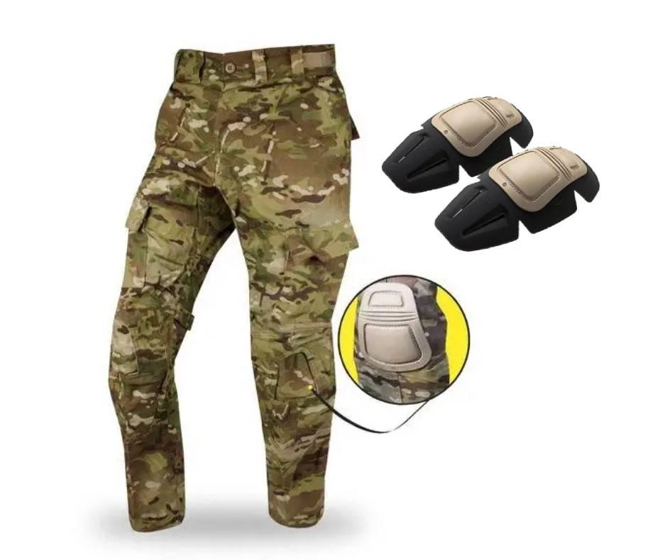 Штани вогнетривкі Army Combat Pant FR W2 OCP Scorpion Multicam Розмір XS Regular + наколінники Crye Precision, фото 1