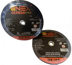 Відрізний диск по металу 230 мм Onex OX-115 відрізний диск по металу