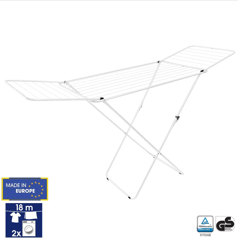 Розкладна Сушарка для білизни підлогова домашня Casa Si Kolibri 18m White (CS42191C06D) Австрія