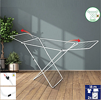 Розкладна Сушарка для білизни підлогова домашня Casa Si Kolibri 18m White (CS42191C06D) Австрія, фото 7