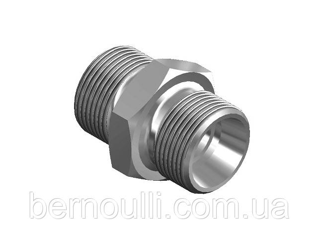 Адаптер 3/8" на М18х1,5 сфера 60° (ключ 22 під яблучко)