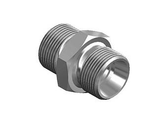 Адаптер 1/2" на М22х1,5 сфера 60° (ключ 27 під яблучко)